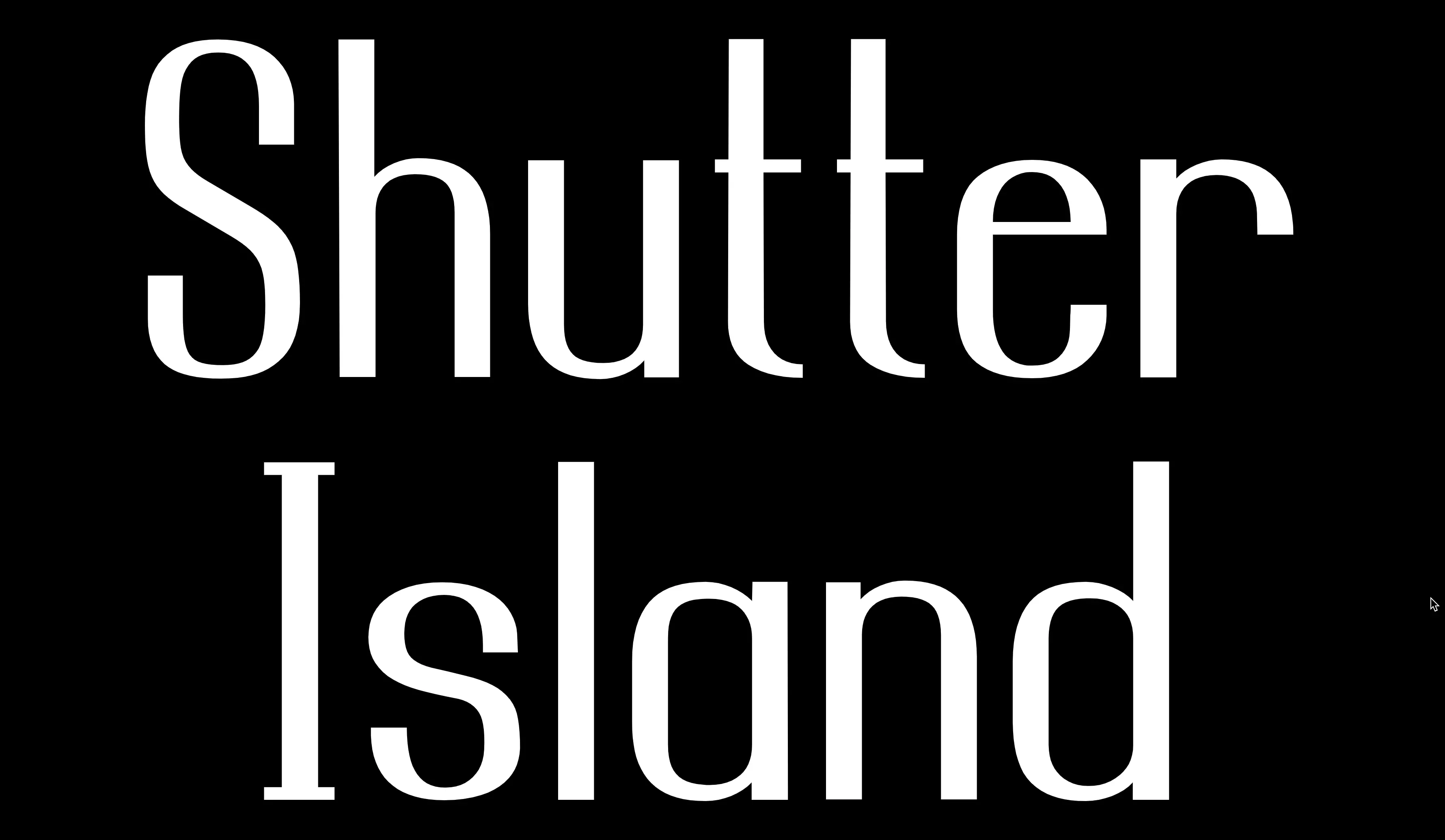 Shutter Island, animation